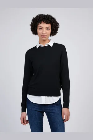 U.S. Polo Assn. U. S. Polo Assn Black Womens Crew Neck Jumper XS