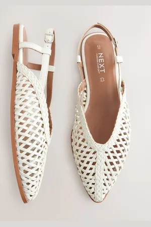 Next Forever Comfort Leather Point Tow Weave Slingbacks eu36uk35