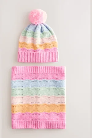 Next Multi Rainbow Hat And Snood Set (1-16yrs) 11