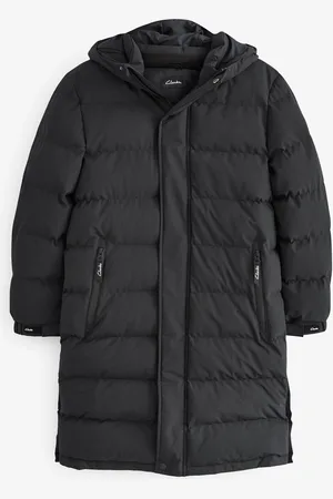 Clarks Black Longline Shower Resistant Puffer Coat 5 Years (110cm)