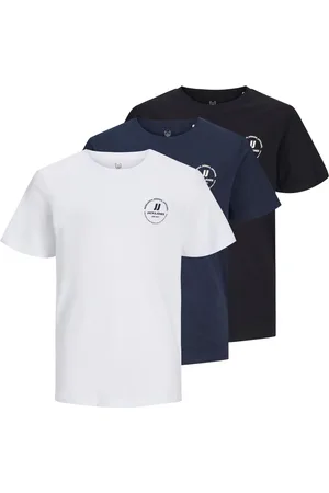 JACK & JONES Blue Short Sleeve T-Shirts 3 Pack 140146cm