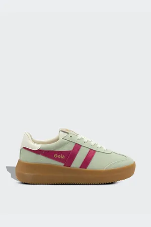 Gola Matcha Fuchsia Off White Gum Womens Athena Trainers AU 8 (EU 39)