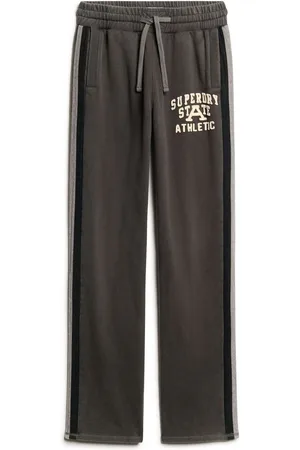Superdry Washed Black 100% Cotton Vintage Athletic Joggers XXL