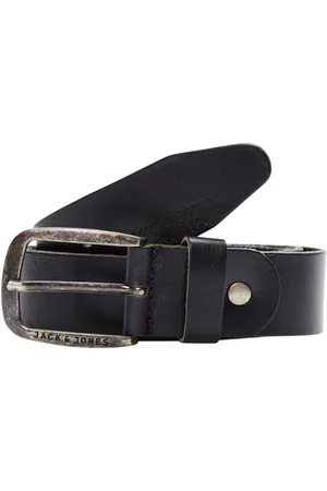 JACK & JONES Black Leather Belt M