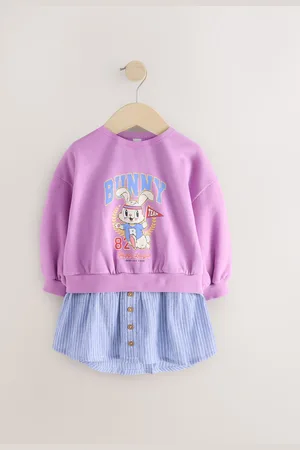 Next Long Sleeve Shirt Sweat Dress (3mths-7yrs) 3