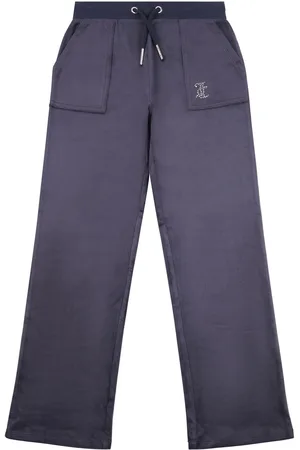 Juicy Couture Blue Mini Girls Diamante Wide Leg Joggers 8