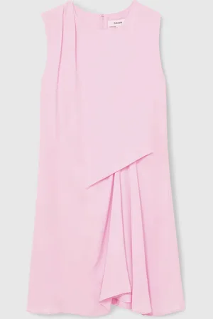 Reiss Elina Draped Tuck Mini Dress AU 12