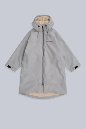 Animale Grey Womens Hazey Waterproof Beach Parka M