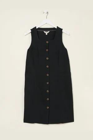 Fat Face FatFace Binny Button Linen Dress 10tall
