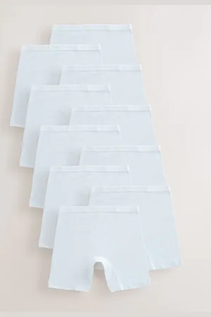 Next White Long Leg Short Briefs 10 Pack (2-16yrs) 13