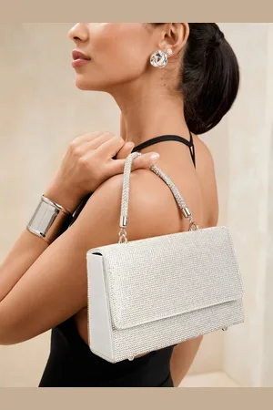 Lipsy London Silver Embellished Top Handle Bag One