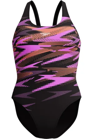 Speedo Pink Hyperboom Placement Muscleback Swimsuit AU 14
