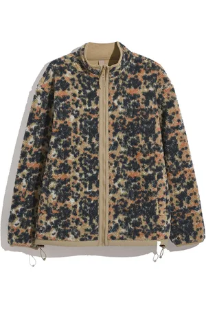Farah Green Crown Camo Fleece Top XXL