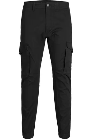 JACK & JONES Black Cargo Trouser 34W x 31L (UK 34 R)