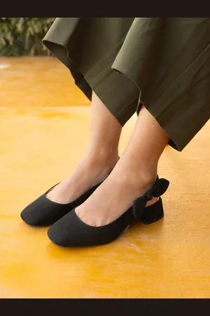 Novo Wide Fit Claudia Bow Low Block Slingbacks AU 6 (EU 37)