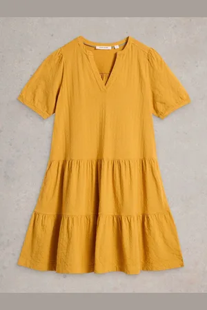 White Stuff Clara 100% Cotton Jersey Dress AU 10