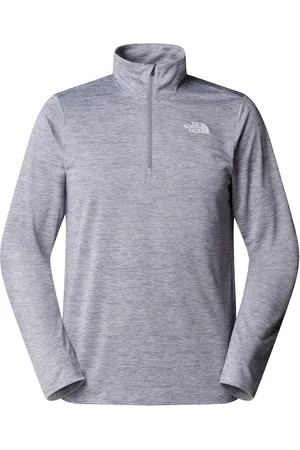 The North Face Grey Black 24/7 Rager Quarter Zip Long Sleeve Tech Top XXL