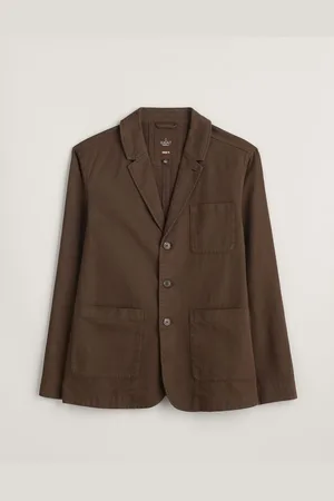 Seasalt Cornwall Brown Mens Tollgate Linen/Cotton Blend Jacket M