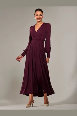 Jolie Moi Long Sleeve Supersoft Jersey Maxi Dress AU 10