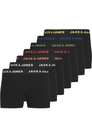 JACK & JONES Logo Black Boxers 7 Pack 14 Years (164cm)