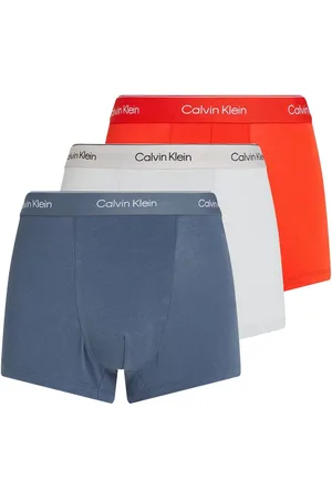 Calvin Klein Blue Relaxed Icon Stretch Trunks 3 Pack small