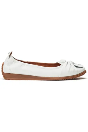 Moda In Pelle Echium Slip-On Leather Flat With Twisted Knot Detail Shoes AU 10 (EU 41)