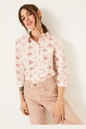 Fat Face FatFace Olivia 100% Cotton Long Sleeve Shirt AU 14