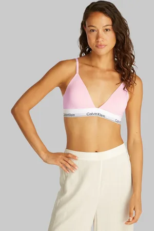 Calvin Klein Pink Modern Cotton Lightly Lined Triangle Bra medium