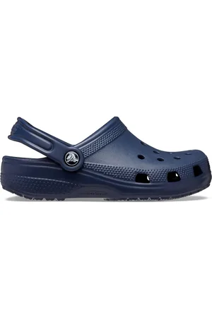 Crocs Navy Kids Unisex Classic Clogs AU 1 (EU 33)