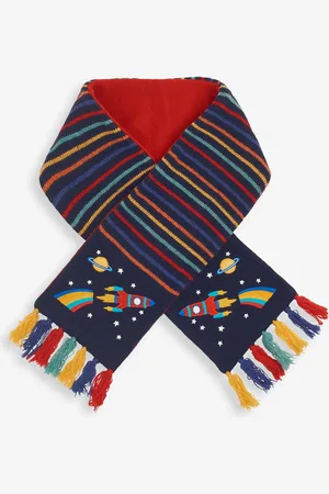 JoJo Maman Bébé Navy Rocket Scarf One