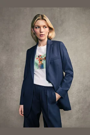 Paul Smith PS Paul Smirth Dark Blue Tailored Blazer AU 6
