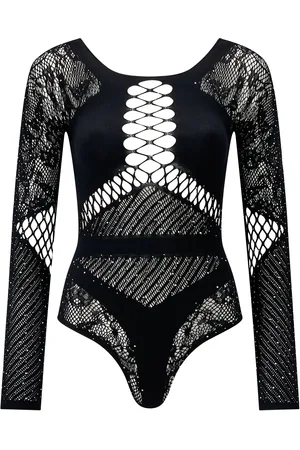 Ann Summers Black Paisley Diamanté Body XS-XS