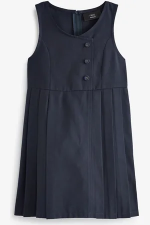 Next Asymmetric Button Front Pinafore School Dress (3-14yrs) 13 Years (158cm)