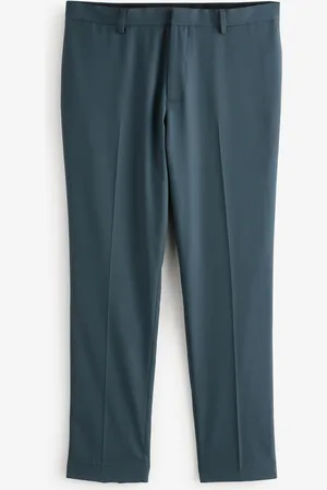 Next Teal Blue Slim Fit Tuxedo Suit Trousers 36W x 33L (UK 36 L)