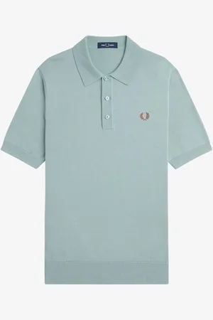 Fred Perry Cotton Knitted Polo Shirt L