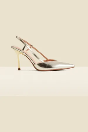 Sosandar Flared Heel Slingback Court Shoes AU 6 (EU 37)