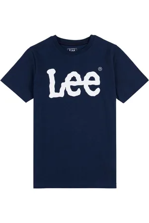 Lee Blue Boys Wobbly Graphic Print 100% Cotton T-Shirt 7