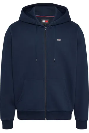 Tommy Hilfiger Blue Grey Flag Zip Up Hoodies XXL