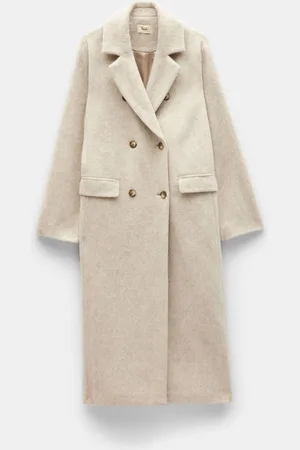 Hush Puppies Cream Scout Double Breasted 100% Cotton Coat AU 18