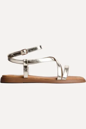 Linzi Gold Valor Strappy Gladiator Flat Sandals AU 6 (EU 37)