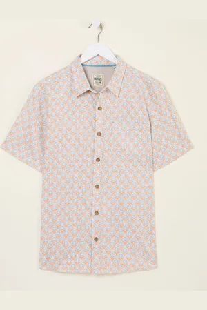 Fat Face FatFace Short Sleeve Mini Geo Print Shirt xlarge