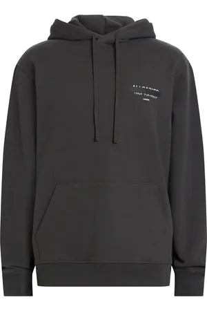 AllSaints AllSaints Black 100% Organic Cotton Redact Oth Hoodie L