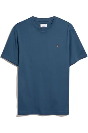 Farah Blue Danny Short Sleeve T-Shirt S