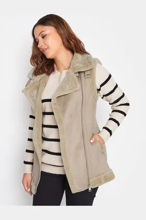 Long Tall Sally Natural Avatior Gilet AU 14 Tall