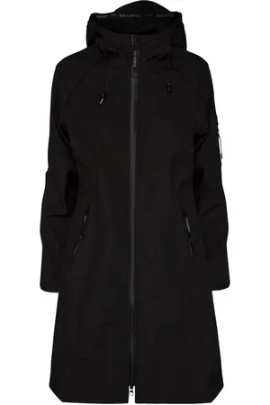 Ilse Jacobsen Waterproof Slim Fit Long Softshell Raincoat AU 10