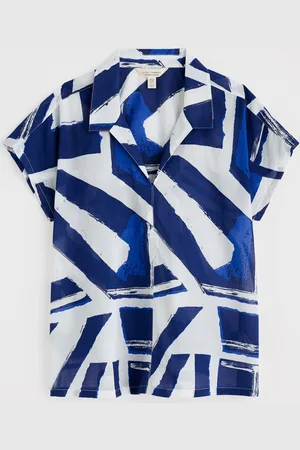 Seasalt Cornwall Deep Lane Short Sleeve 100% Cotton Shirt 22