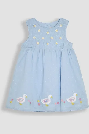 JoJo Maman Bébé Baby Appliqué 100% Cotton Dress 6
