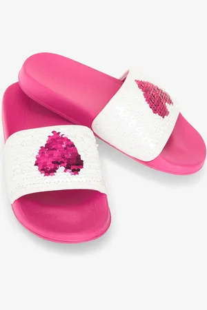 Hatley Pink Sequin Hearts Slide On Sandals AU 13 (EU 31)