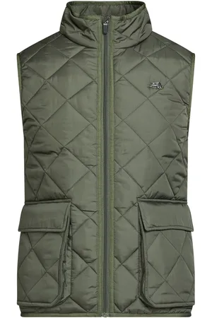 Raging Bull Green Patch Pocket Quilted Gilet 4XL