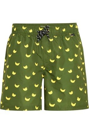 Blend Soft Banana Print Swim Shorts large